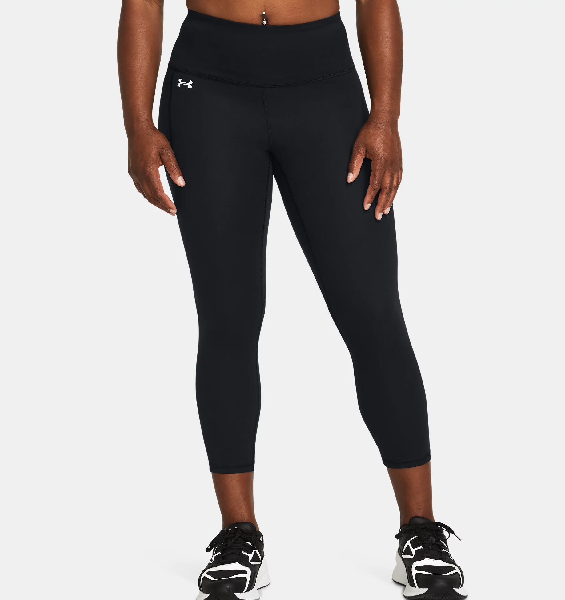 Under Armour Motion Caprihose Damen Sportleggings Trainingsleggings schwarz