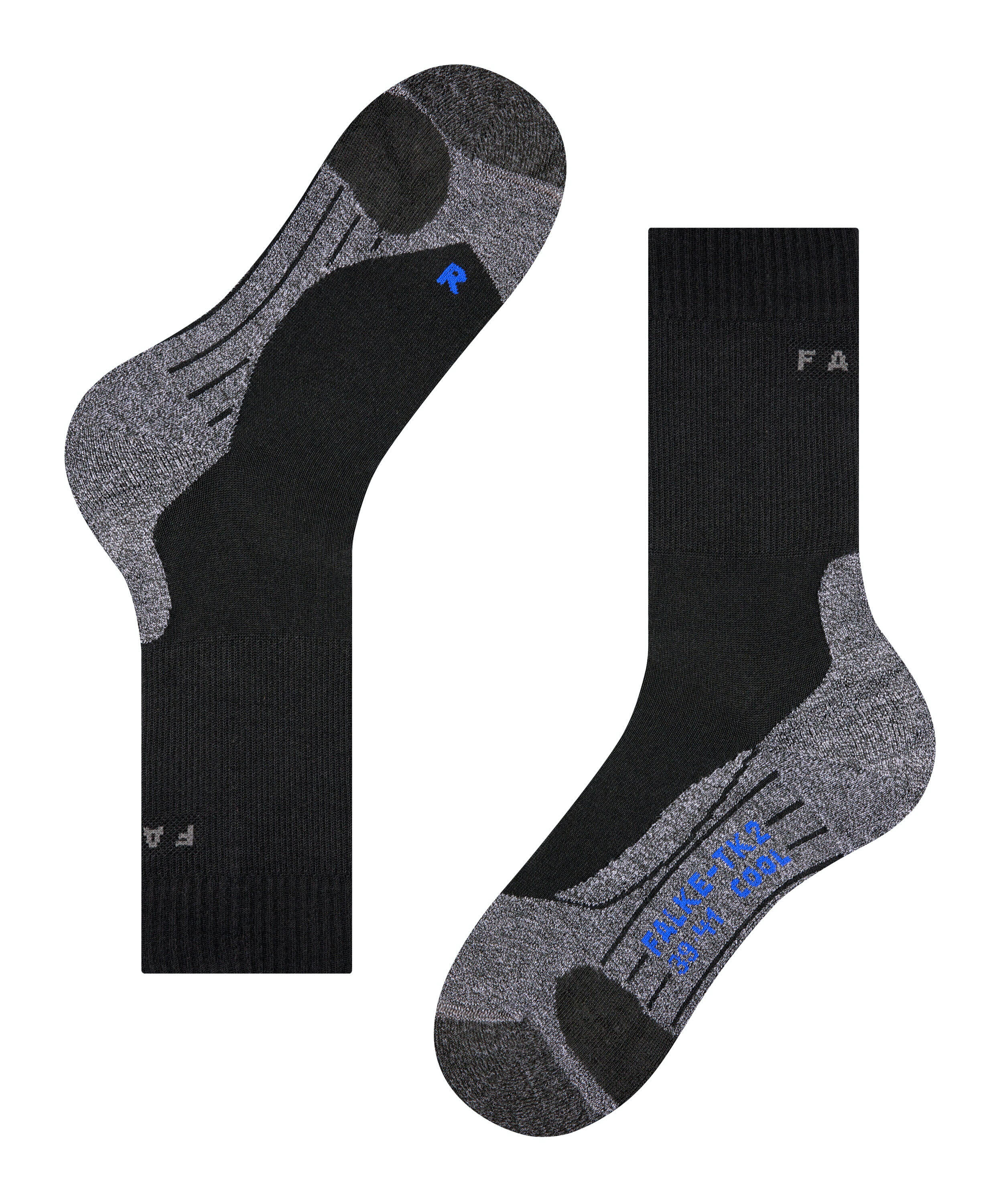 Falke TK2 Explore Cool Herren Wandersocken Trekkingsocken schwarz