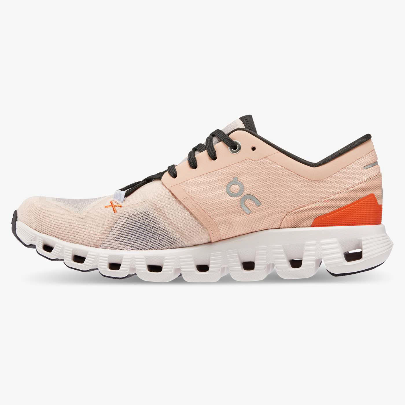 ON Cloud X 3 Laufschuh Damen Atmungsaktiv Ultraleicht rosa