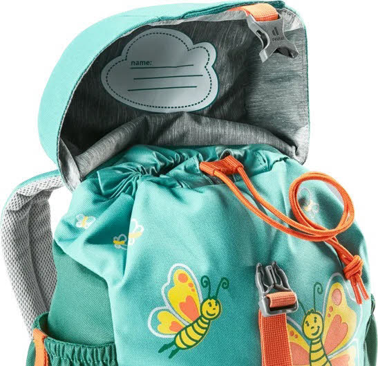 Deuter Schmusebär Kinderrucksack 8 Liter mit Außentaschen und Reflektoren Türkis NEU