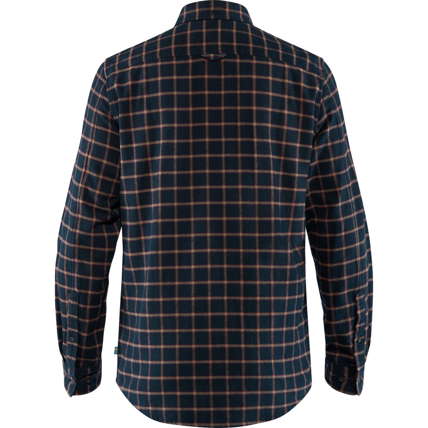 Fjällräven Övik Flannel Shirt Hemd Baumwolle PFC-frei Herren Blau