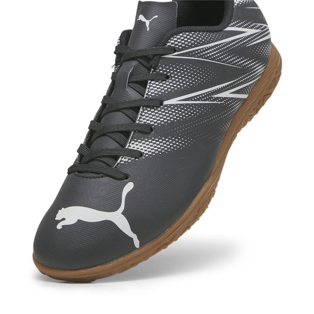 Puma ATTACANTO IT Herren Fußballschuhe Hallenschuhe schwarz/silber