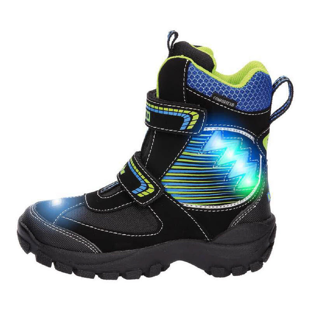 LICO Snowboot Glint V Blinky Wasserdicht Atmungsaktiv mit Warmfutter Kinder grau