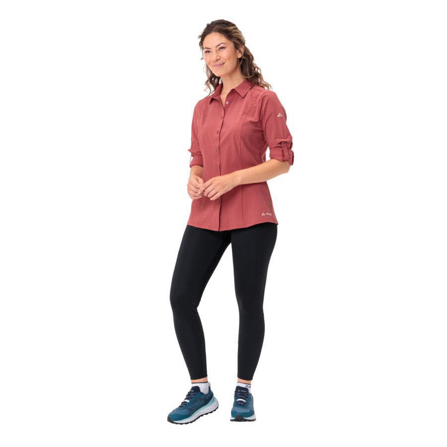 Vaude Farely Stretch Damen Bluse Outdoor Bluse rot