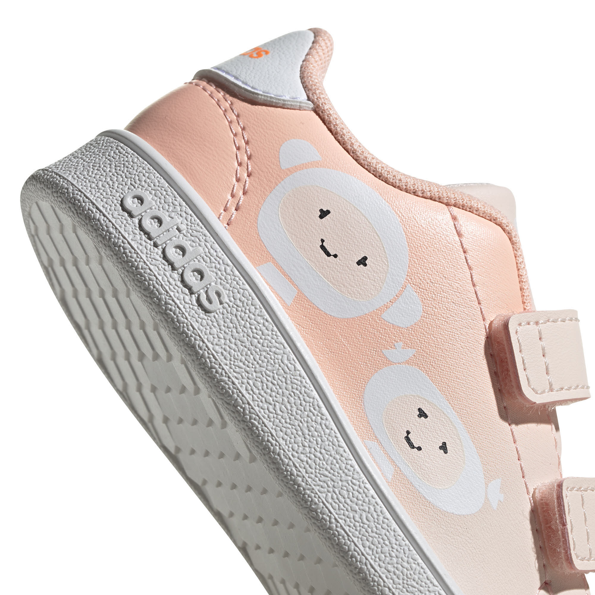 adidas Advantage I Mädchen Turnschuhe Klettverschluss Sport Freizeit rosa NEU