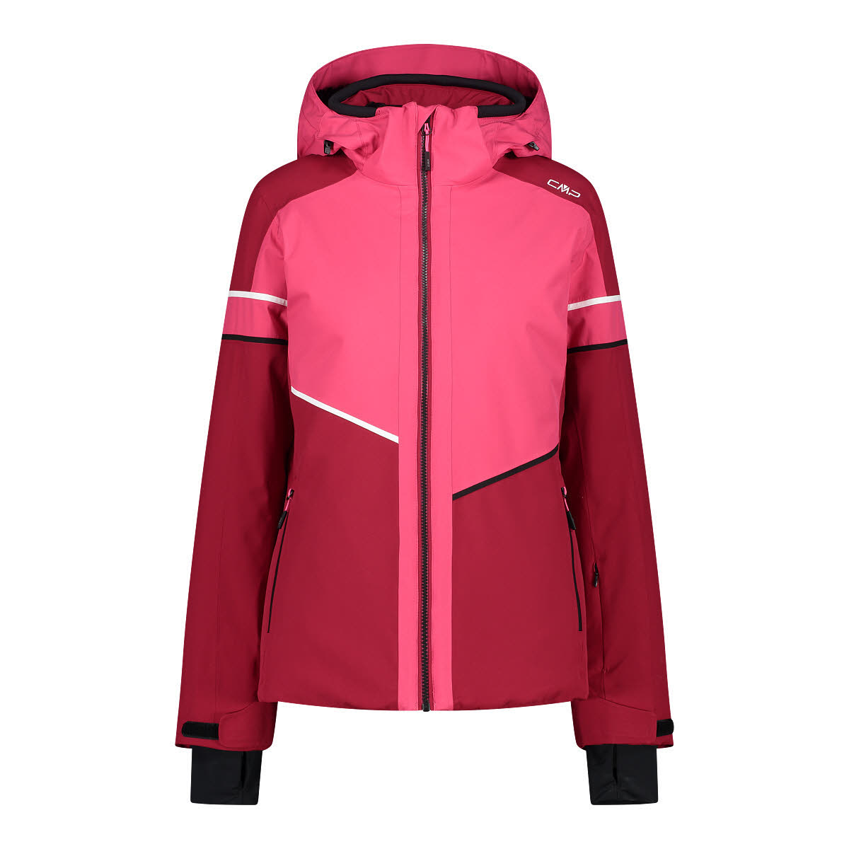 CMP Damen Kapuzenjacke Skijacke Winterjacke rot rosa