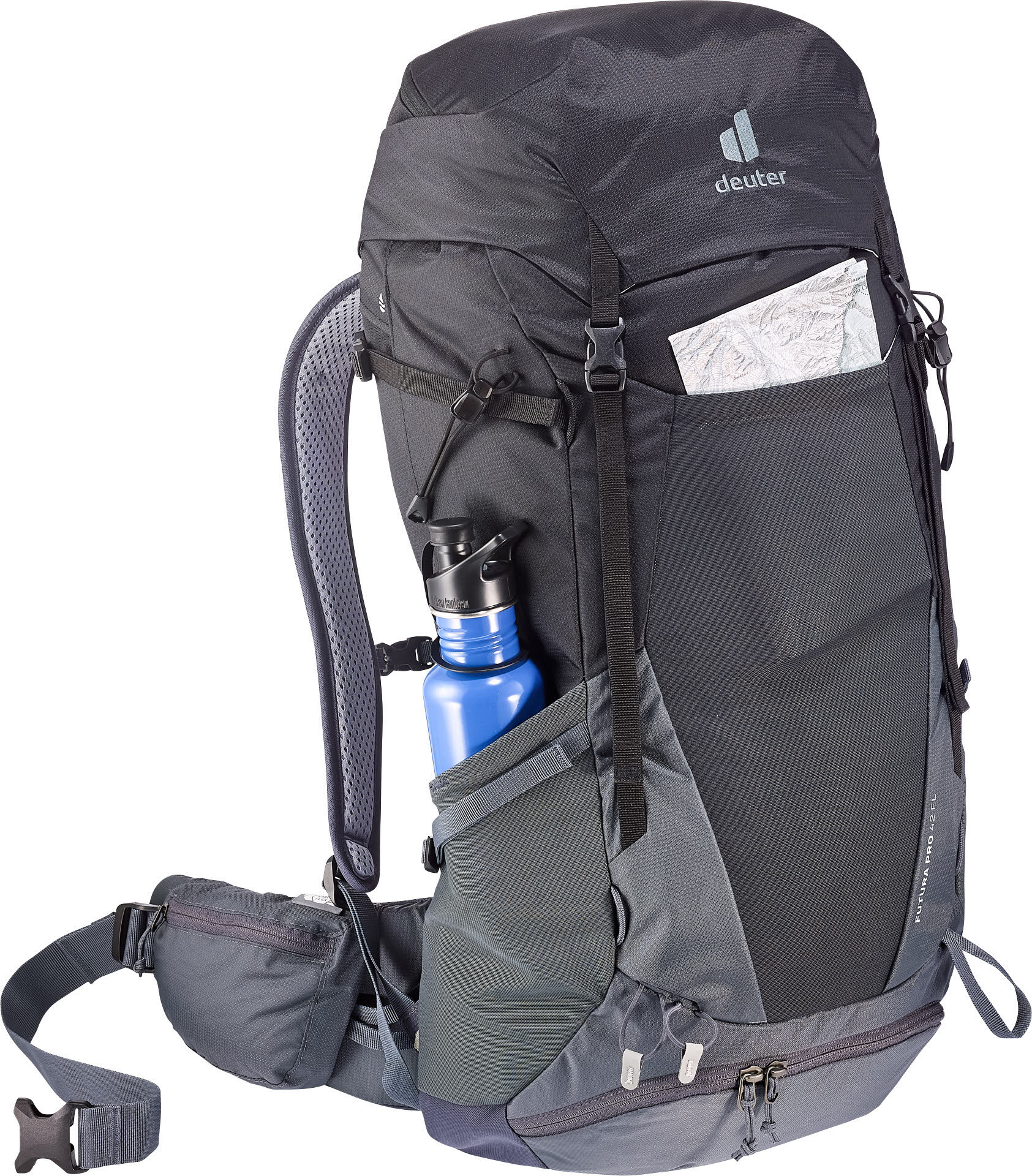 Deuter Futura Pro 42 EL Unisex Rucksack Wanderrucksack Trekkingrucksack schwarz