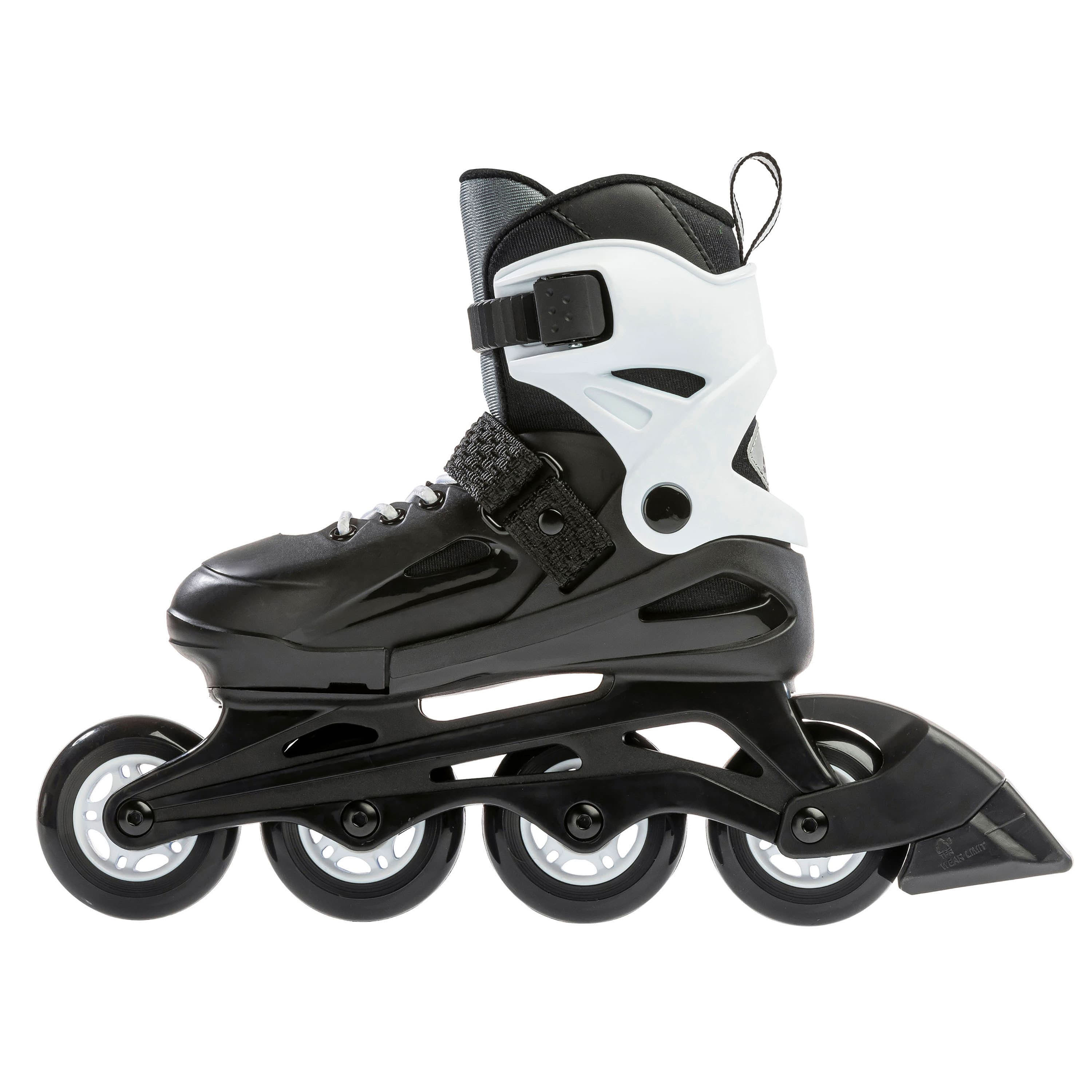 Rollerblade Fury Jugend Inliner Inlineskates unisex größenverstellbar schwarz/weiß