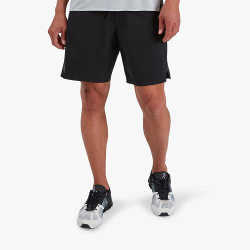 On Hybrid Shorts M Herren 2-in-1-Laufhose Laufshorts Trainingsshorts schwarz NEU