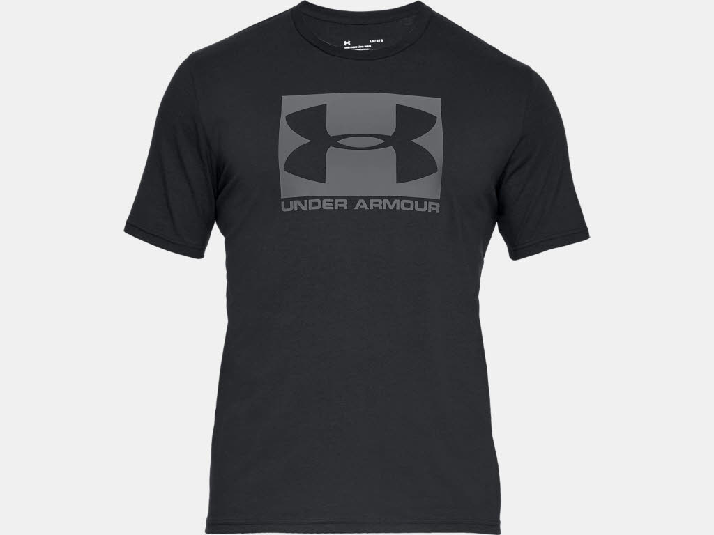 Under Armour HE UA BOXED SPORTSTYLE SS Herren T-Shirt Kurzarm Sport Freizeit schwarz NEU