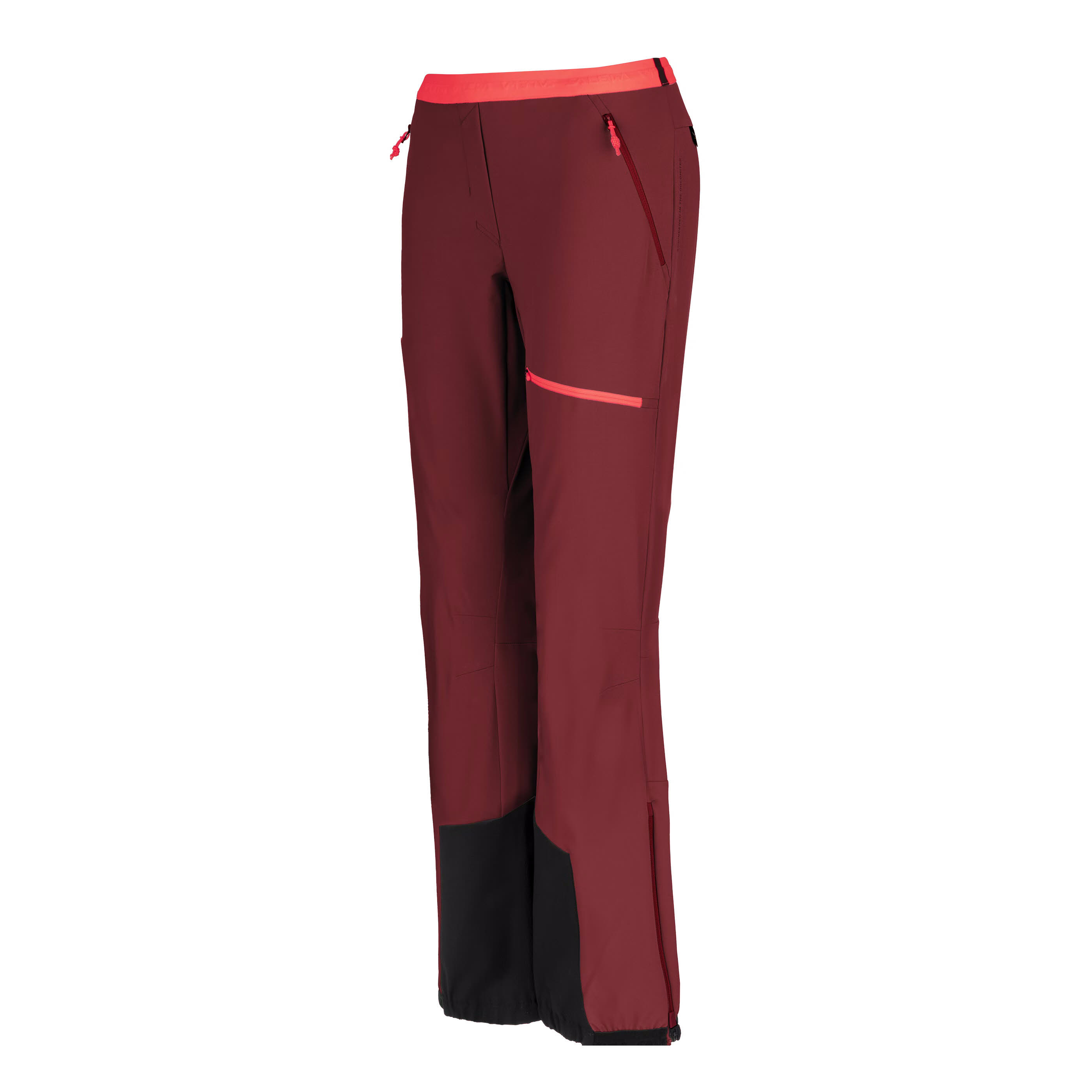 Salewa Sella Trekkinghose gefüttert Wanderhose lange Hose Damen rot