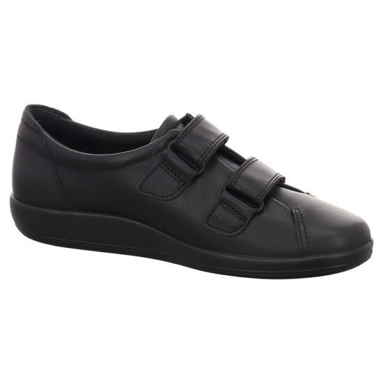 ECCO Soft 2.0 Damen Modeschuhe Freizeitschuhe Klettverschluß Leder NEU