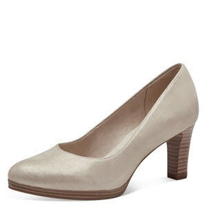 Tamaris Women Court Shoe Lederpumps Modeschuhe Damen champagne beige