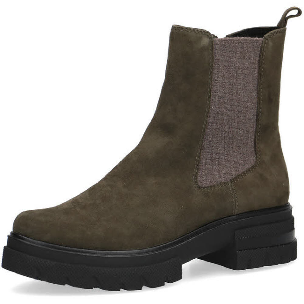 Caprice Chelsea Boots Damen Wasserdicht grün NEU