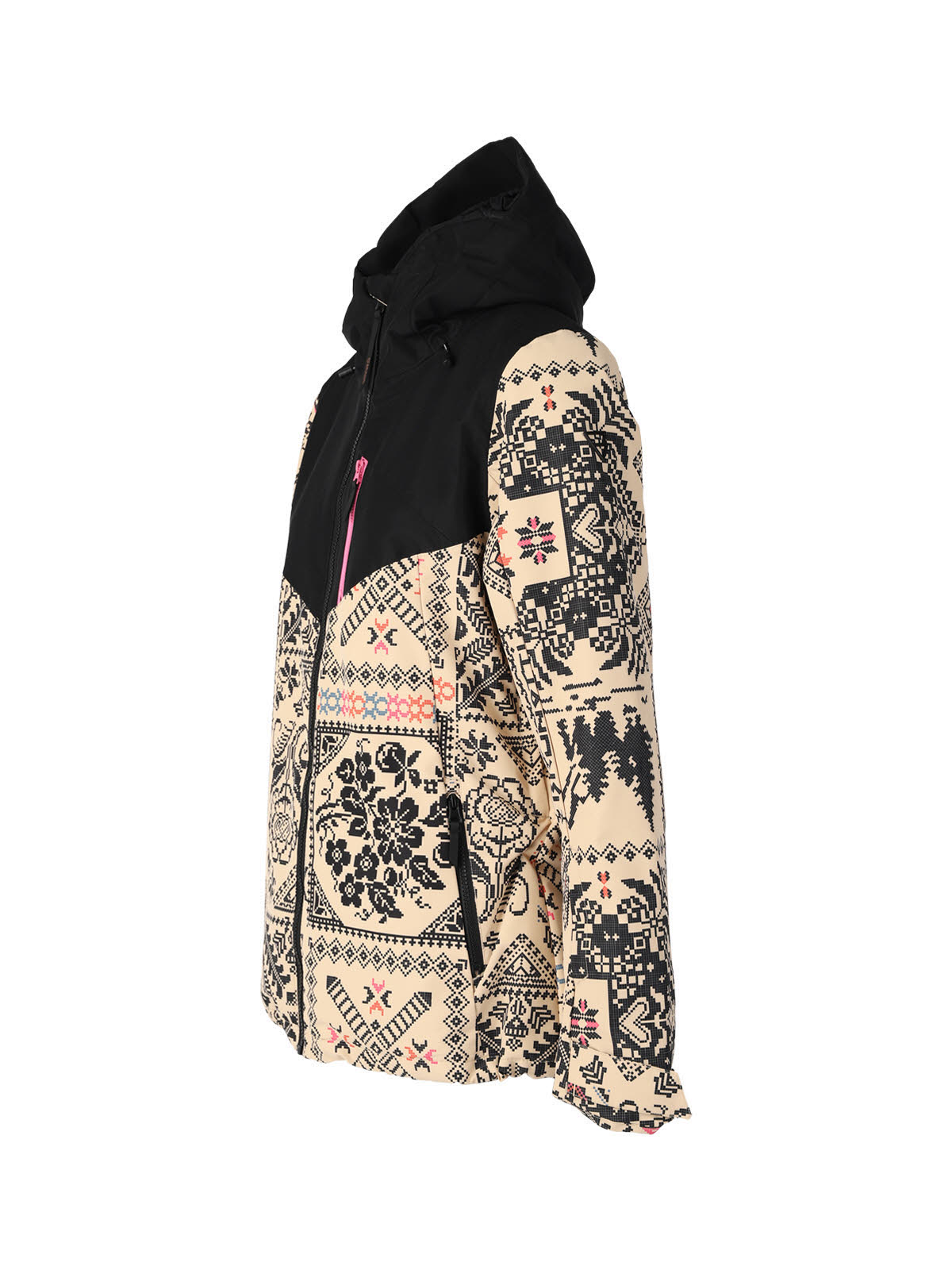 Brunotti Hakuba-AO Damen Skijacke Snowboardjacke Winterjacke schwarz beige