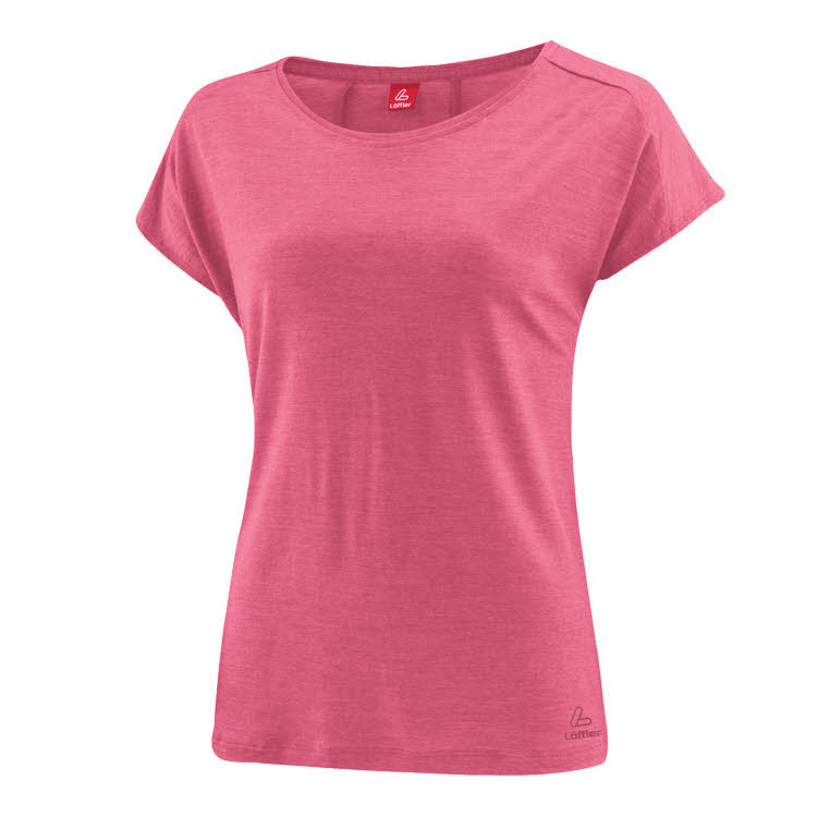 Löffler Damen LOOSE SHIRT MERINO-TENCEL (TM) T-Shirt rosa