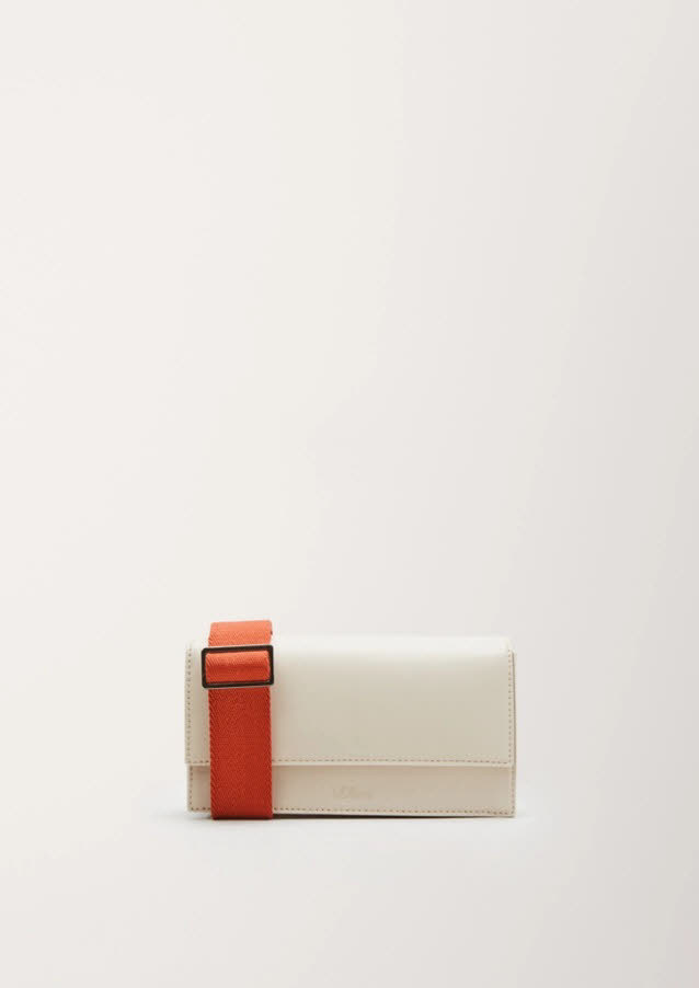 s.Oliver City Bag im Two Tone-Design Damen Handtasche weiß