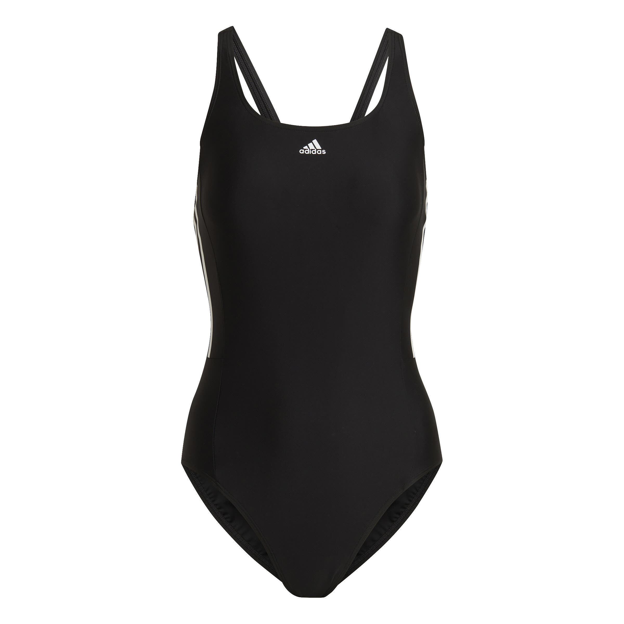 adidas 3S MID SUIT Damen Badeanzug Einteiler Schwimmanzug schwarz NEU