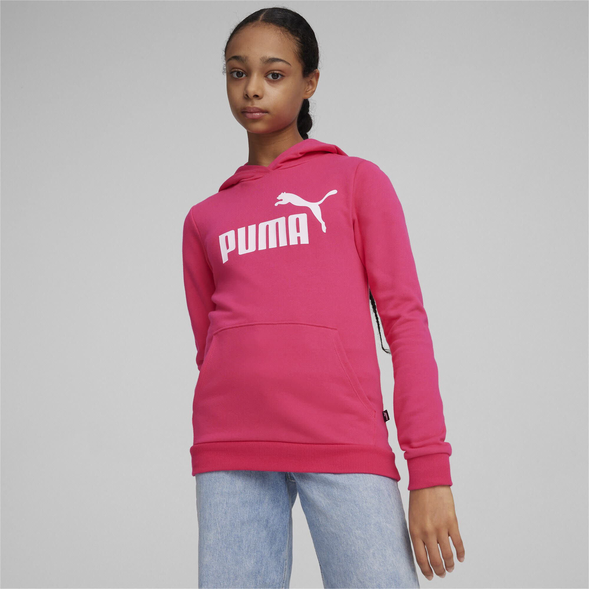 Puma ESS Logo Hoodie TR G Mädchen Kapuzenpullover garnet rose