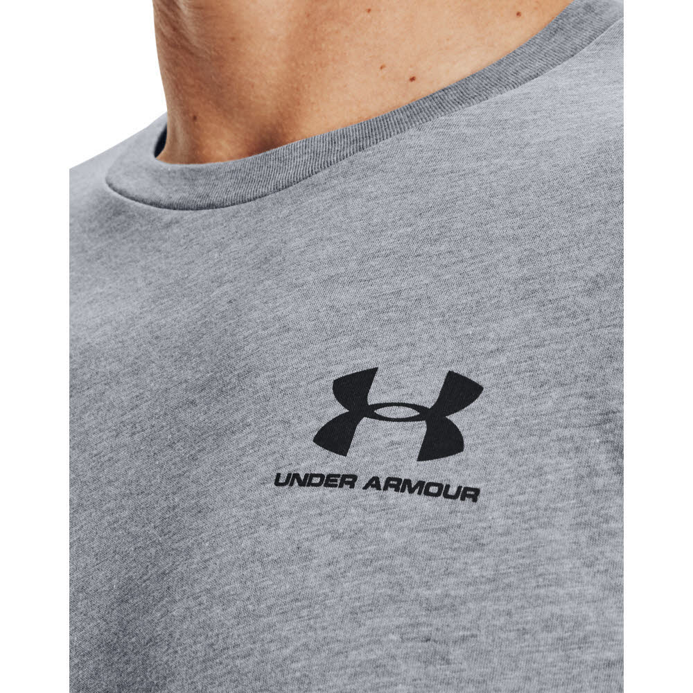 Under Armour Sportstyle Left Chest Logo Herren T-Shirt grau