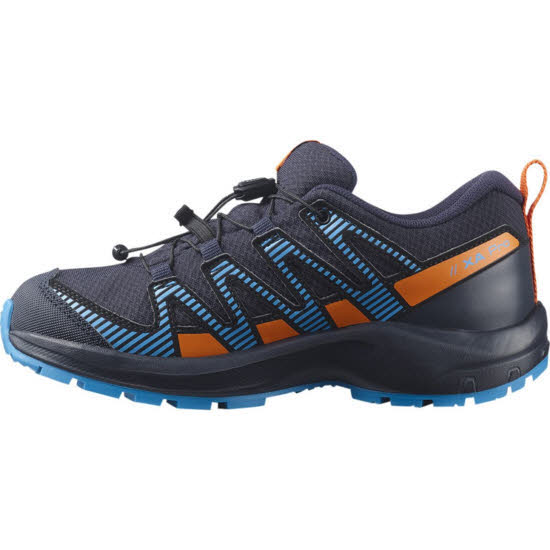 Salomon XA Pro V8 CSWP Junior Kinderschuh wasserdicht Jungen blau