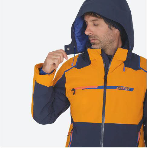 Spyder Titan Herren Skijacke Winterjacke Kapuzenjacke orange