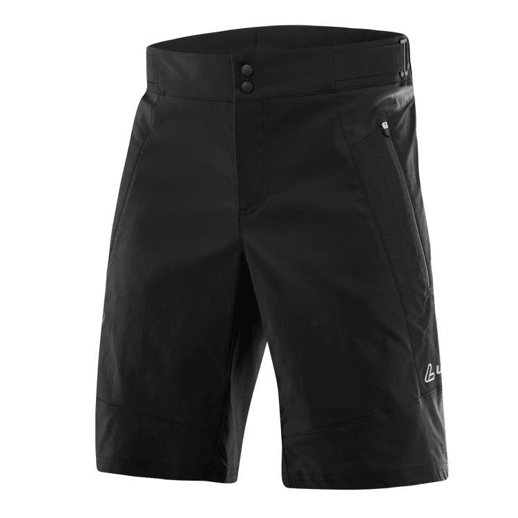 Löffler Herren BIKE SHORTS VOYAGE-E CSL Radsport-Hose Shorts schwarz