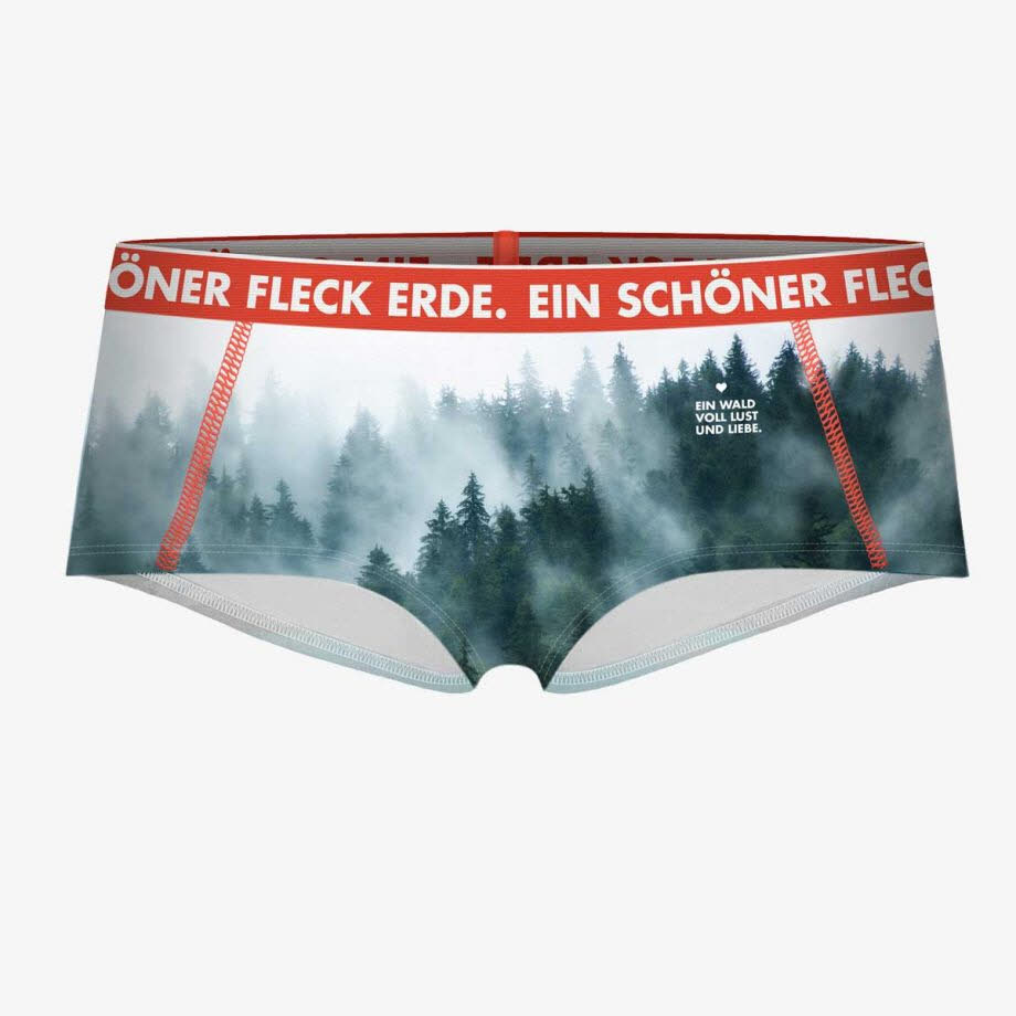 Ein schöner Fleck Erde WALDLIEBE PANTY Damen Unterhose Freizeit weiß NEU