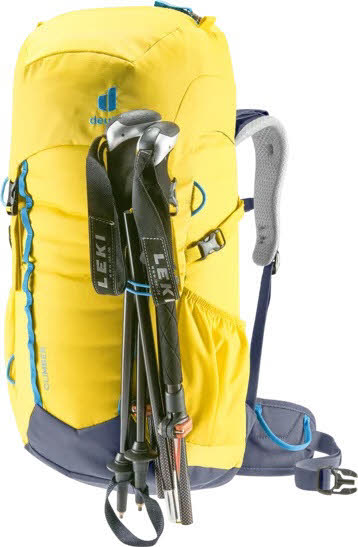 Deuter Climber Kinderrucksack mit Helmhalterung Wanderstockhalterung Gelb NEU