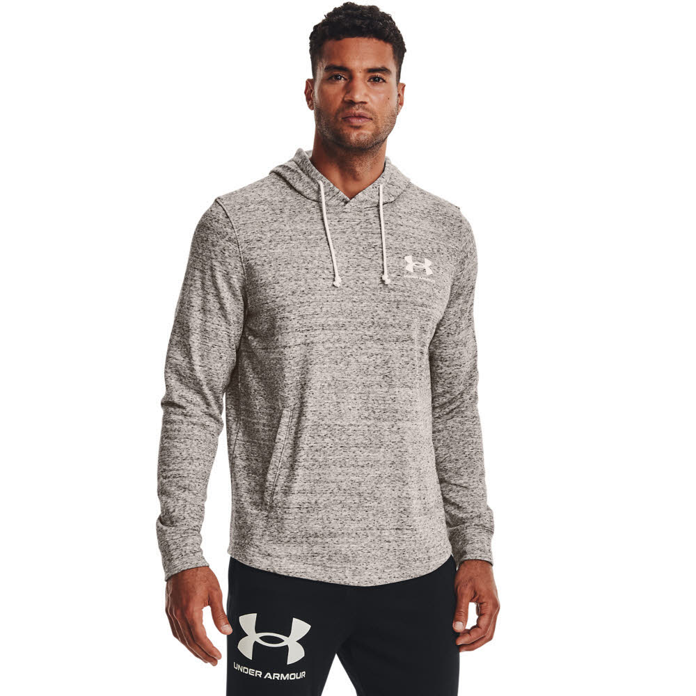 Under Armour Rival Herren Hoodie Kapuzenpullover French Terry grau