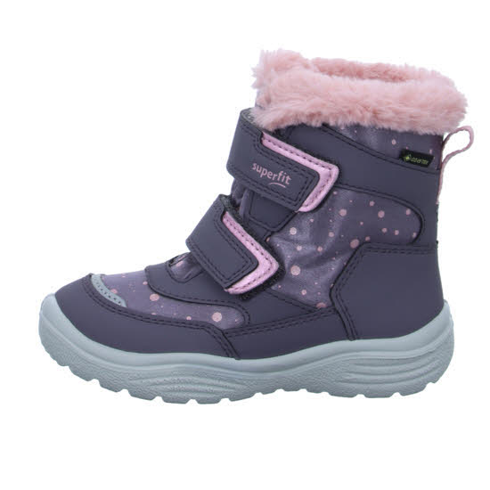 Superfit Klettstiefel Mädchen Winterstiefel Stiefelette lila