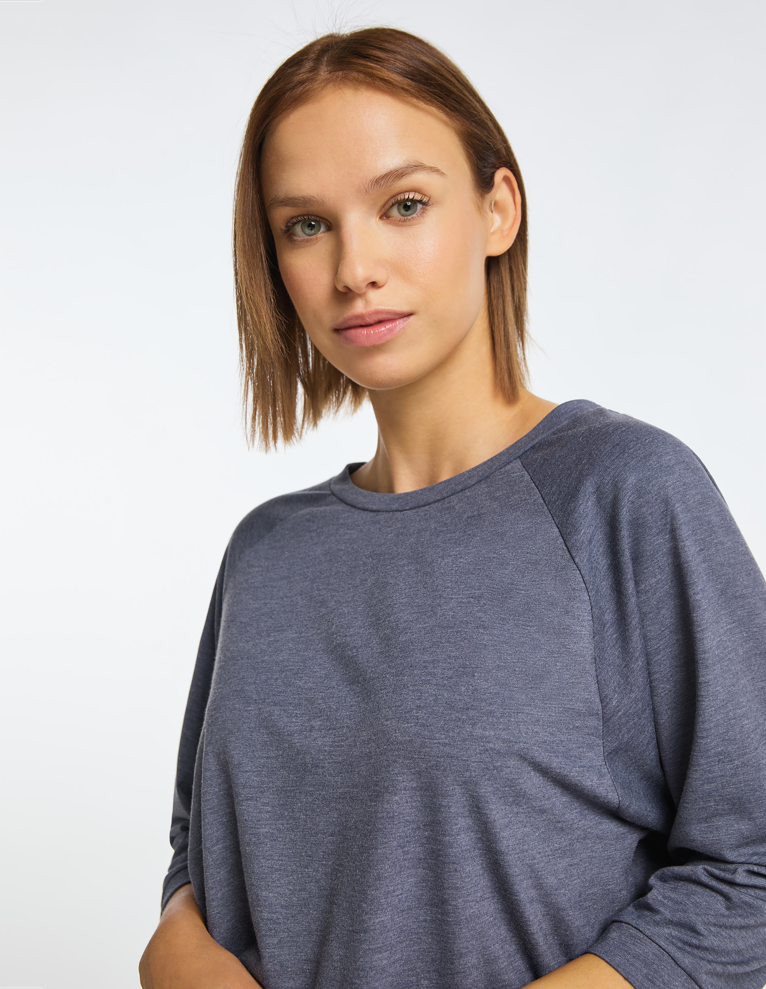 Venice Beach Camryn Damen Sweatshirt Langarmshirt blau