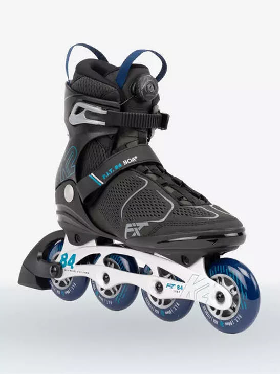 K2 F.I.T. 84 BOA Inline Skates Atmungsaktiv BOA Fit System Stability Plus Cuff Herren Grau NEU