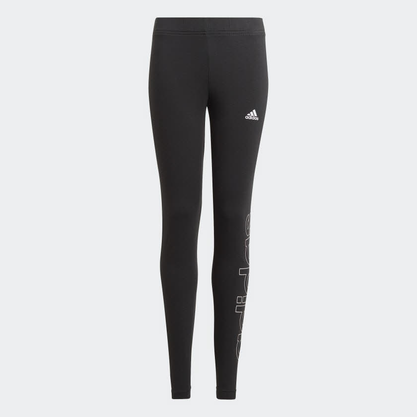 adidas MÄ G LIN LEG Essentials Mädchen 7/8-Tight Leggings Freizeit Sport schwarz NEU