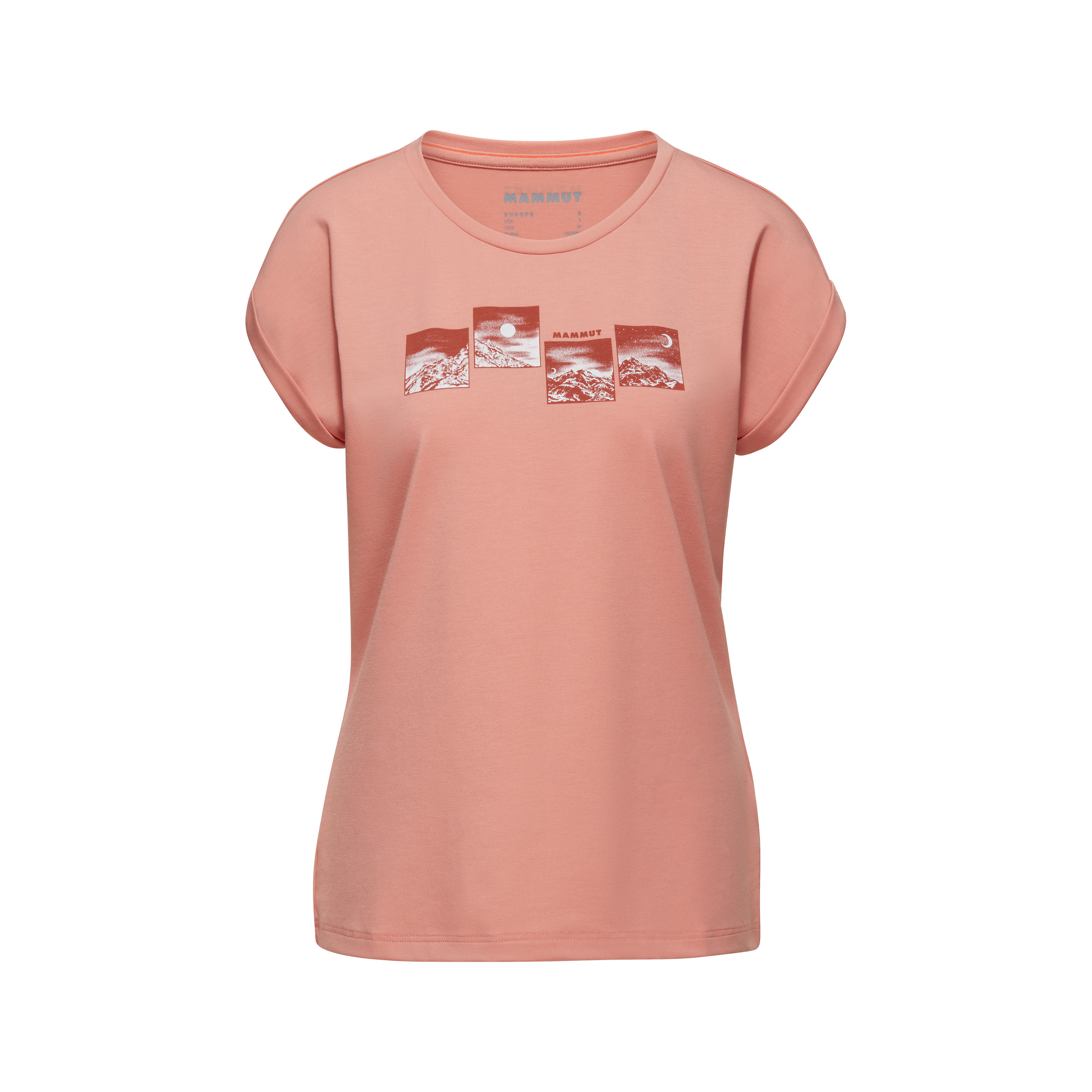 Mammut Mountain T-Shirt Women Day and Night T-Shirt Damen orangerosa