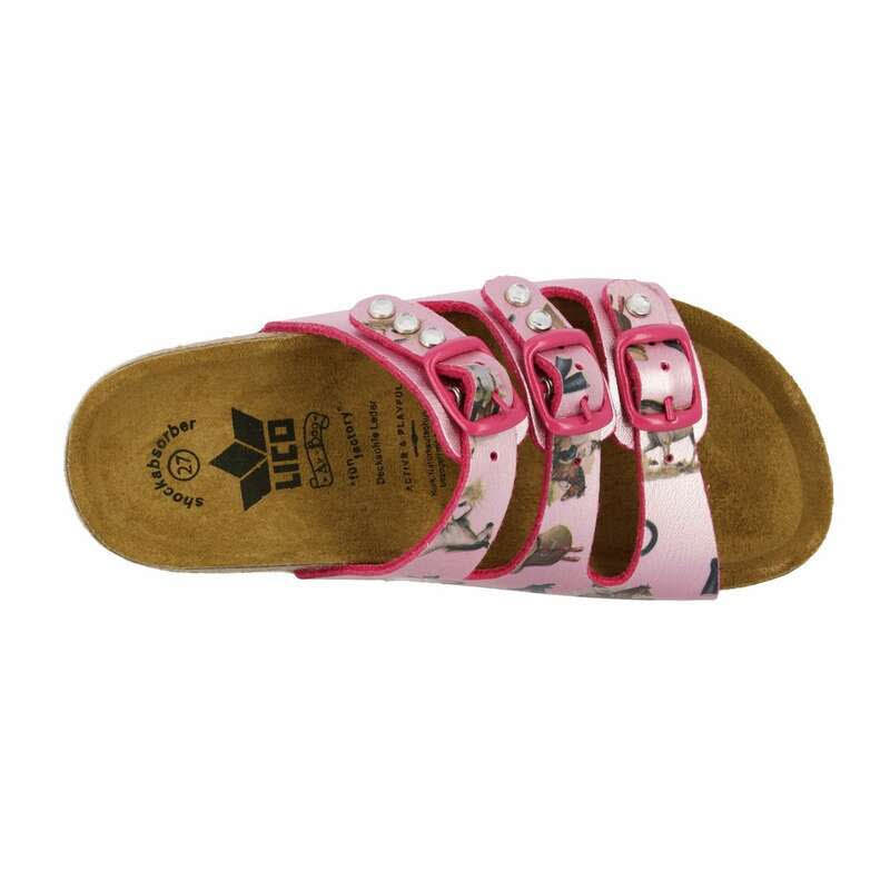 Lico Bioline Horse Hausschuhe Pantolette Mädchen rosa NEU