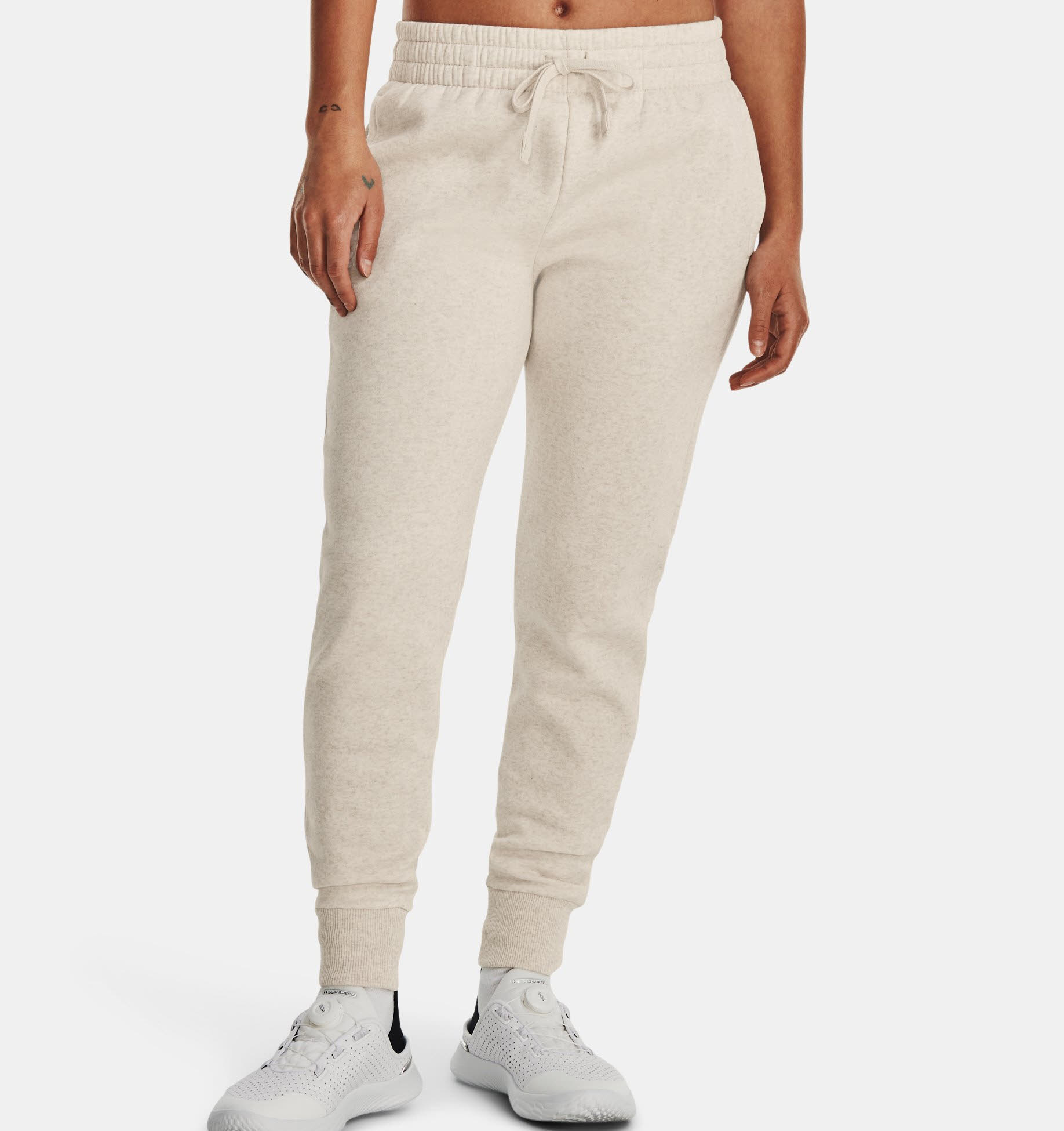 Under Armour Rival Fleece-Jogginghose Damen Trainingshose beige