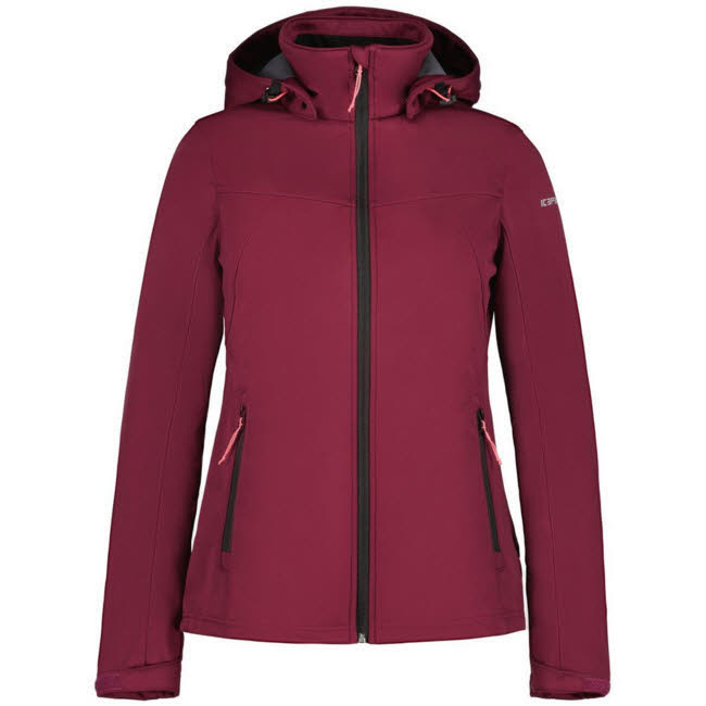 Icepeak Lucy Damen Kapuzenjacke Softshelljacke Outdoorjacke lila NEU