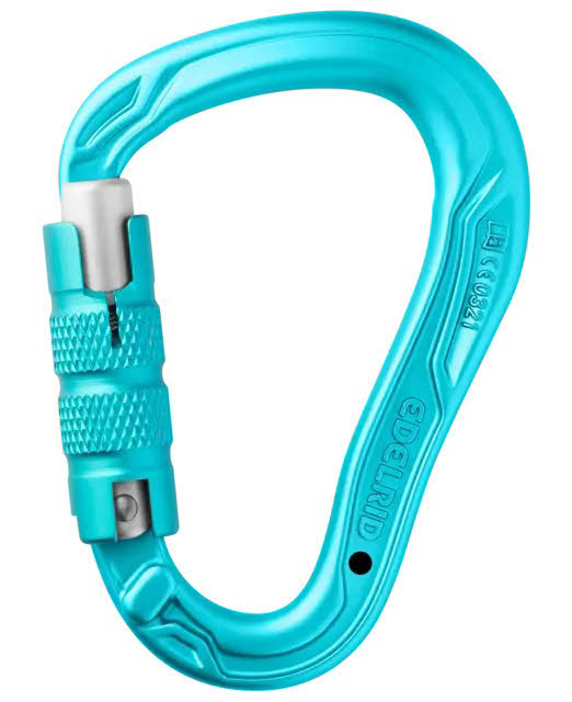 Edelrid HMS Bullet Triple RFID Verschlusskarabiner blau