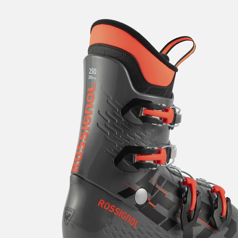 Rossignol Hero J4 Jungen Skischuhe Schnallenskischuhe grau