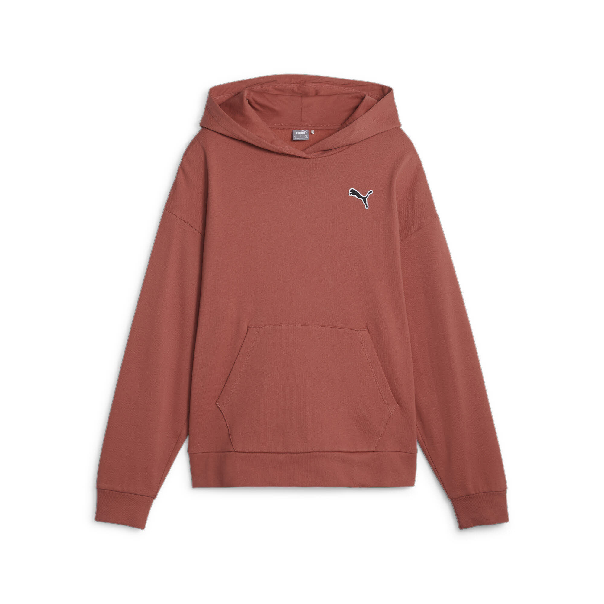 Puma BETTER ESSENTIALS Hoodie FL Kapuzenpullover Damen orange rot