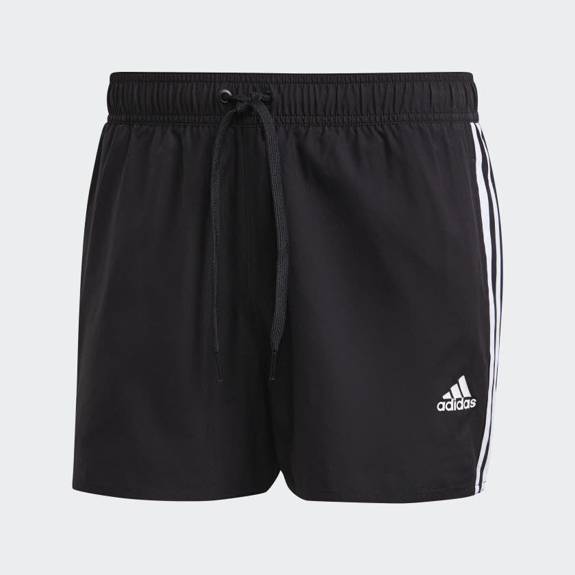 adidas Classic 3-Streifen Herren Badeshorts Badehose Schwimmhose schwarz NEU