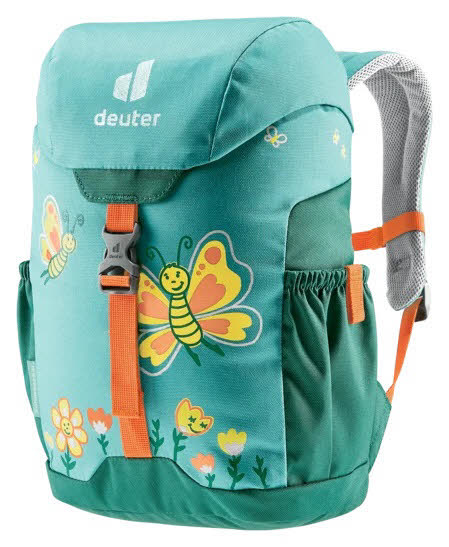 Deuter Schmusebär Kinderrucksack 8 Liter mit Außentaschen und Reflektoren Türkis NEU