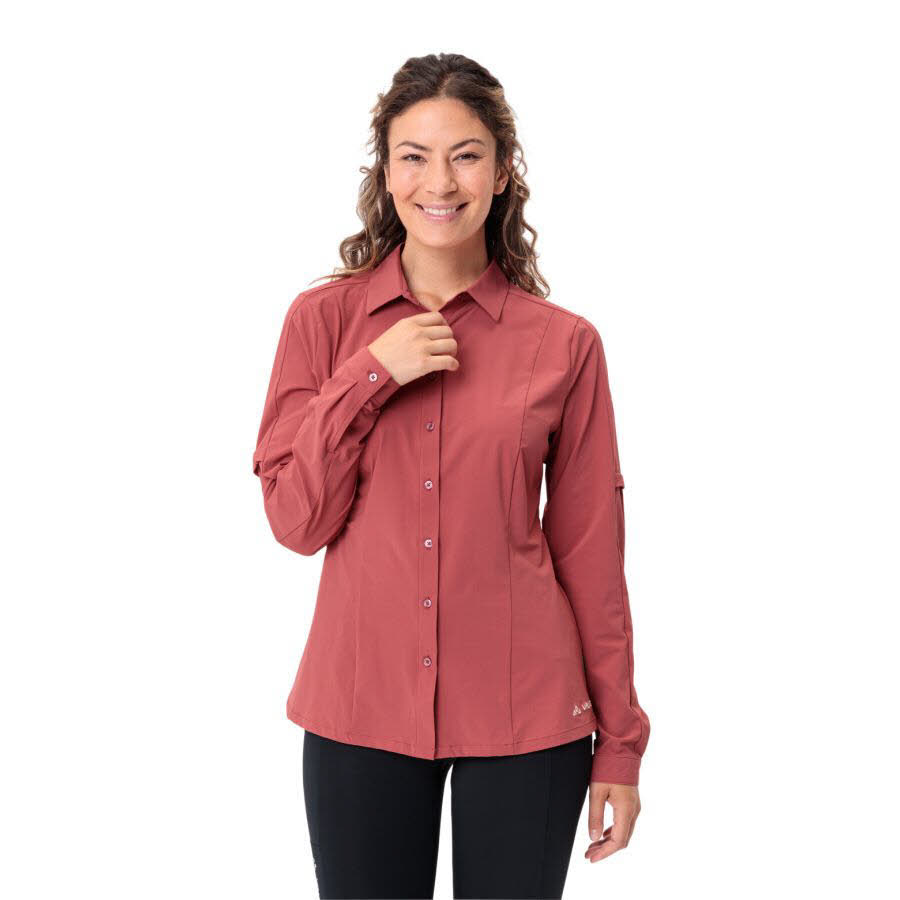 Vaude Farely Stretch Damen Bluse Outdoor Bluse rot