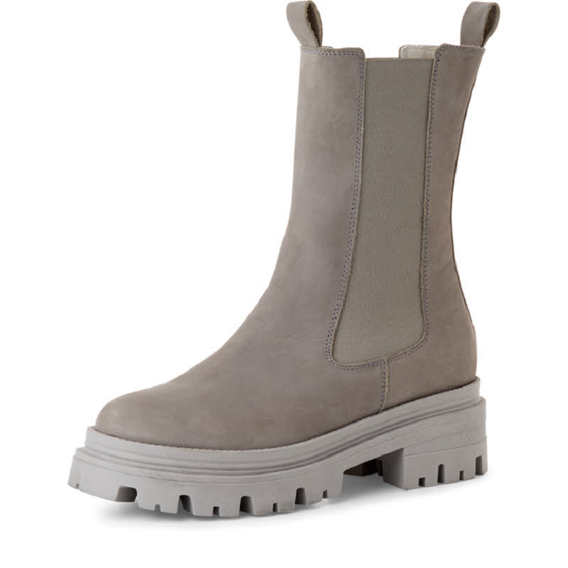 Tamaris Leder Chelsea Boot Damen Stiefel Modestiefel grau