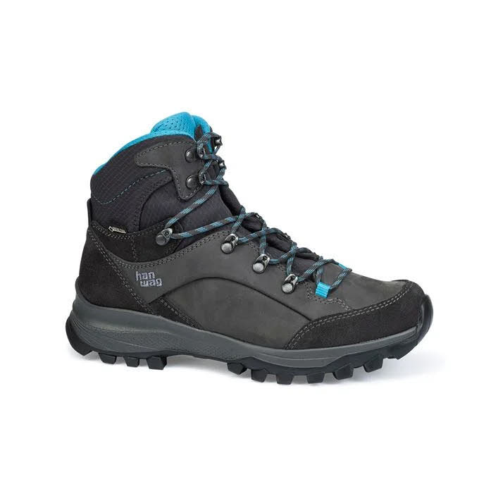 Hanwag Banks Lady Gtx Trekkingschuhe High Damen schwarz blau NEU