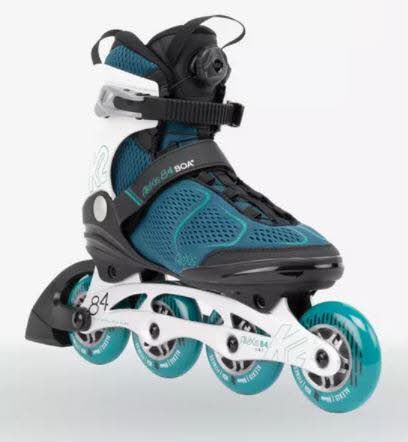 K2 Alexis 84 BOA Inline Skates Inliner Outdoor Skating Sport Damen blau NEU