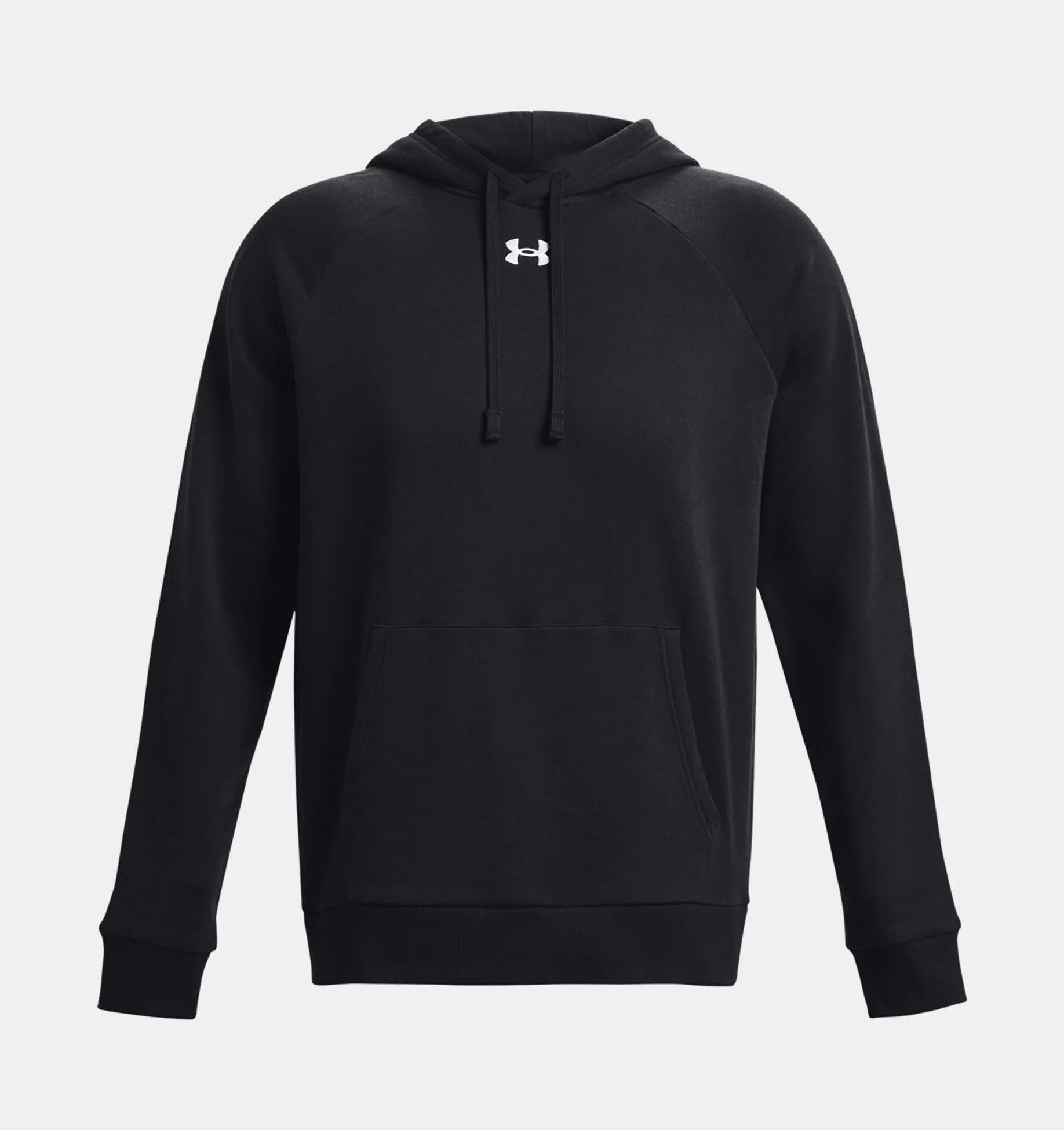 Under Armour Rival Fleece Herren Hoodie Kapuzenpullover schwarz