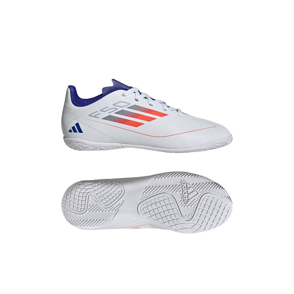 adidas F50 CLUB IN J Kinder Fußballschuhe Hallenschuhe weiß