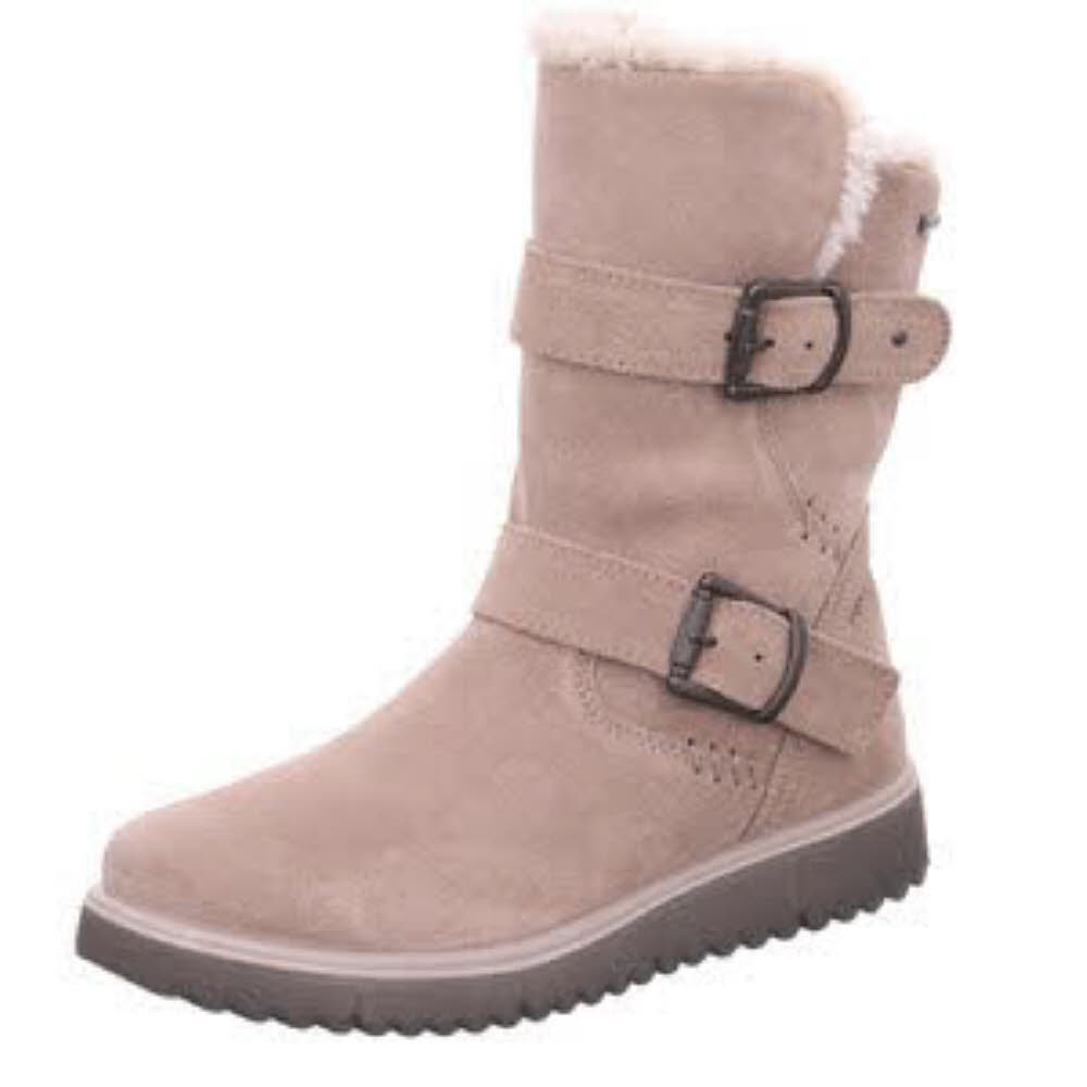 Superfit Lora Stiefel Boots Winterstiefel Reißverschluss Kinder Mädchen beige NEU